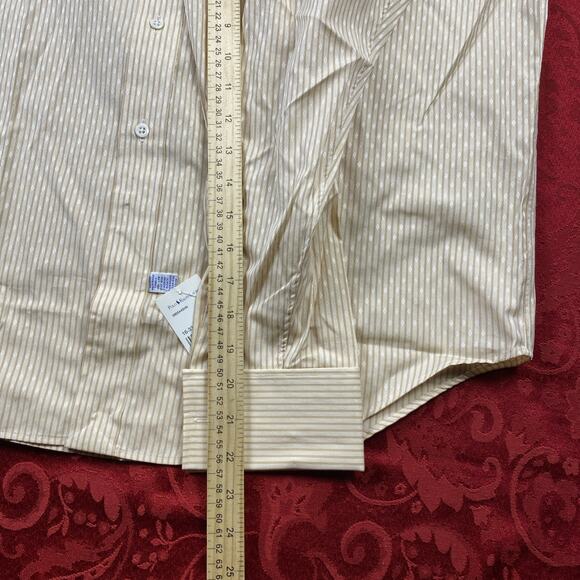 VTG Polo Ralph Lauren Shirt Mens 16 33 Pinstripe French Cuff New w/Tags *read - Picture 9 of 13
